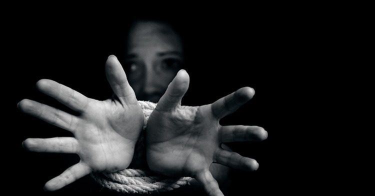 Human trafficking – Concept Photo